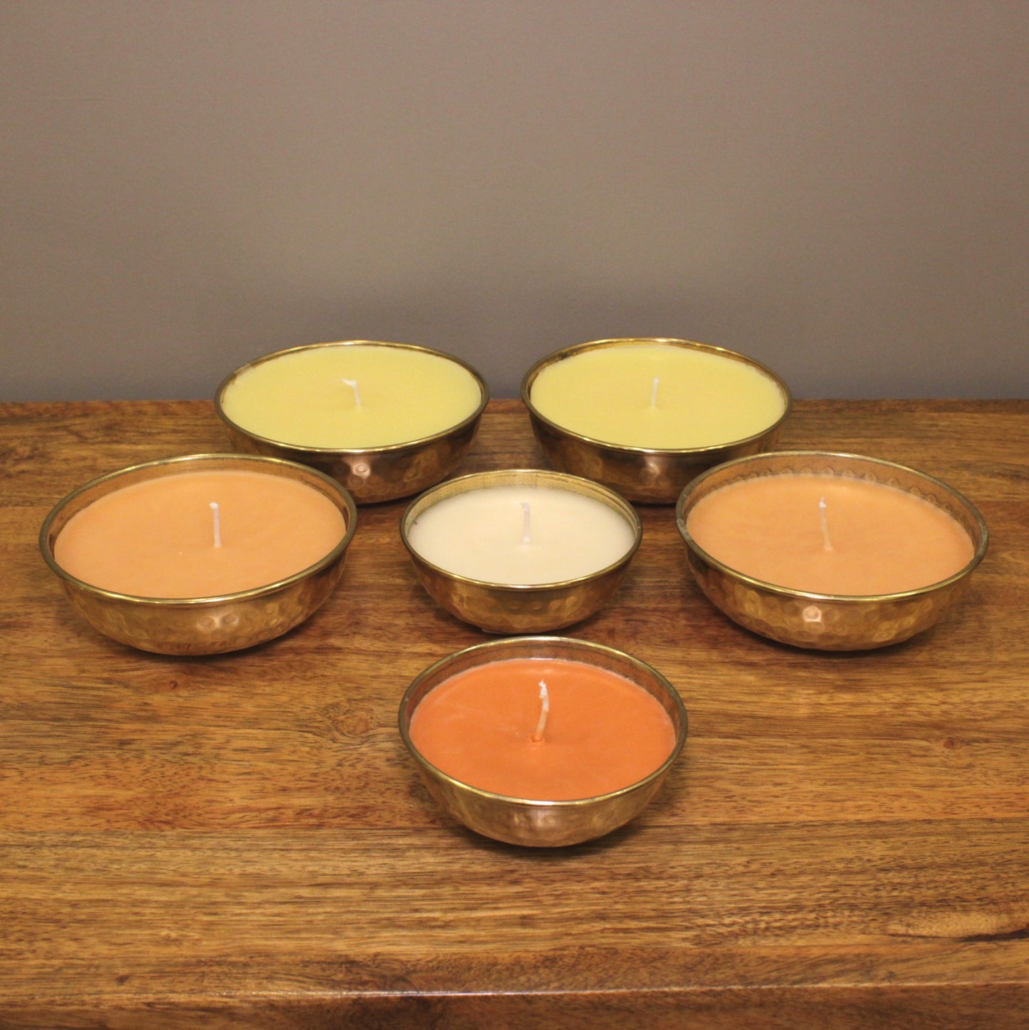 Organic Candle - Customizable Brass Bowl