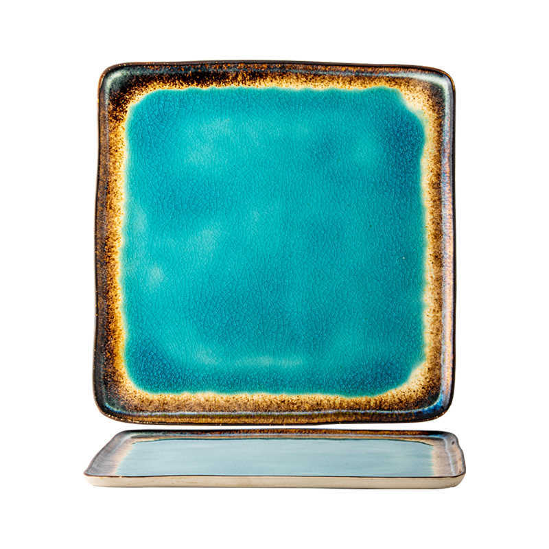 Ceramic dish ocean blue 1