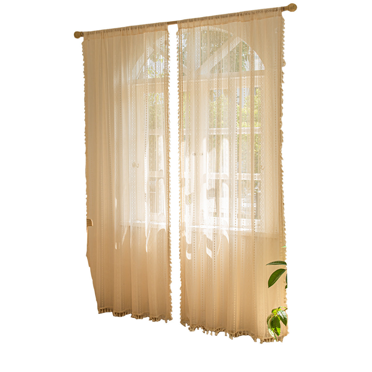 Curtains lace mesh 1