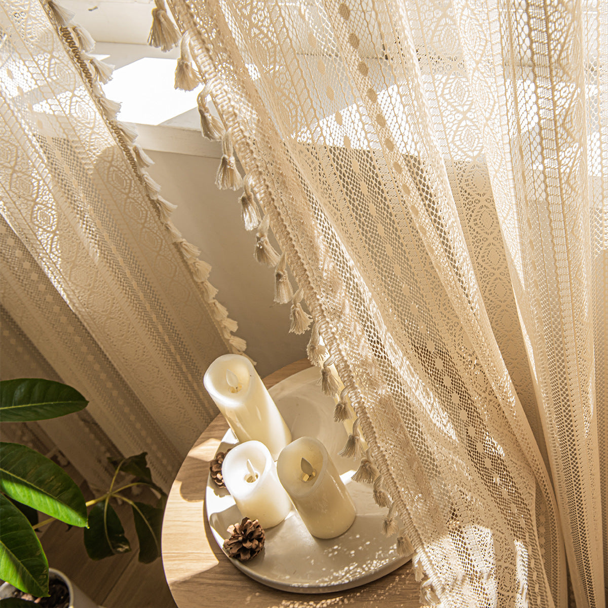 Curtains lace mesh 1