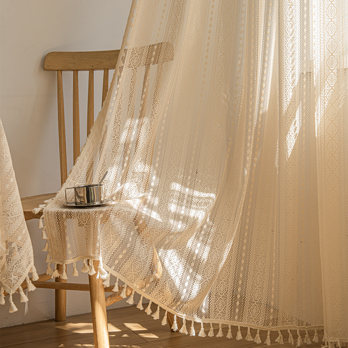 Curtains lace mesh 1