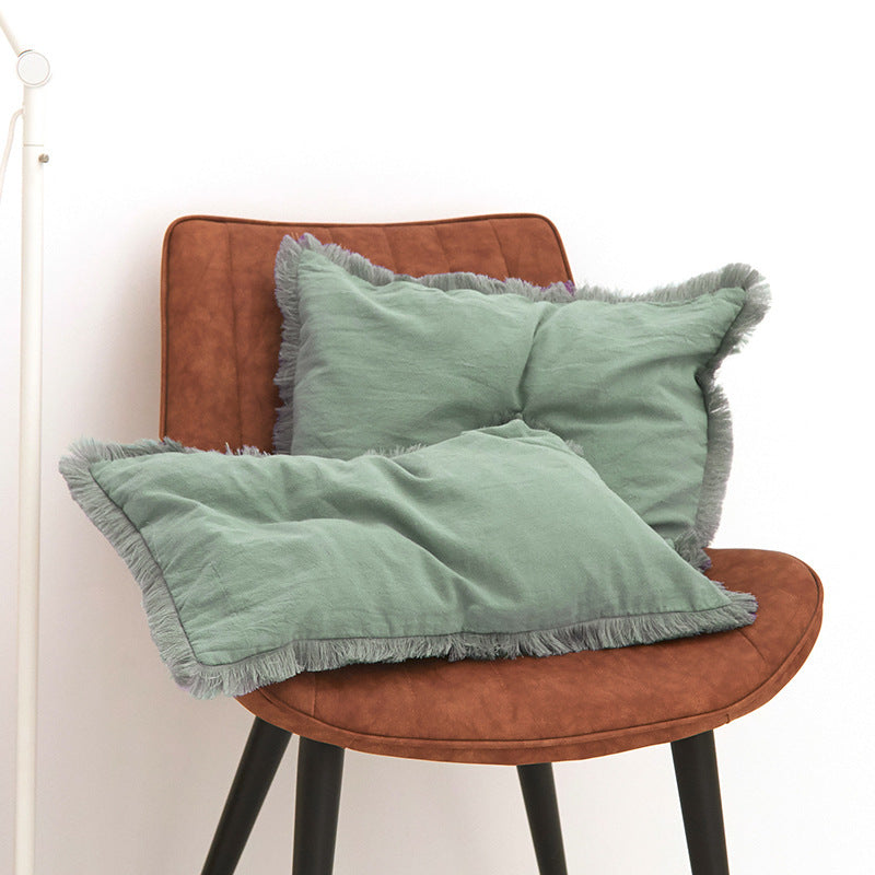 Washed Cotton Modern Minimalist Cushion Cover