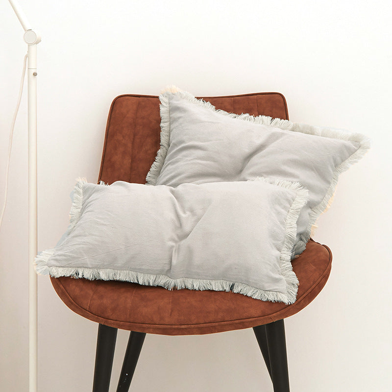 Washed Cotton Modern Minimalist Cushion Cover