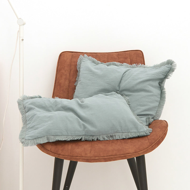 Washed Cotton Modern Minimalist Cushion Cover