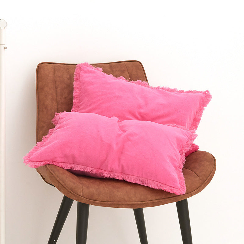 Washed Cotton Modern Minimalist Cushion Cover