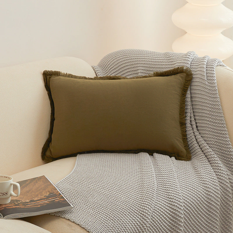 Washed Cotton Modern Minimalist Cushion Cover