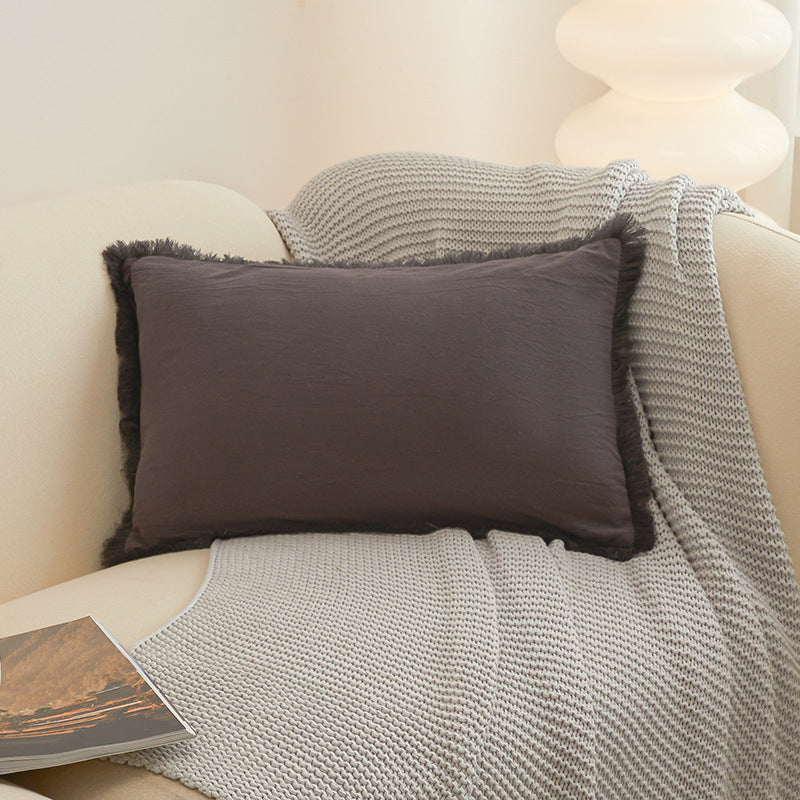 Washed Cotton Modern Minimalist Cushion Cover