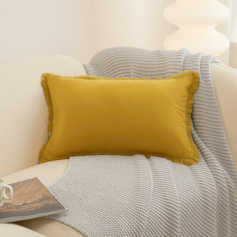 Washed Cotton Modern Minimalist Cushion Cover
