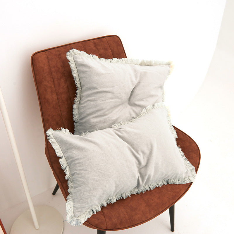 Washed Cotton Modern Minimalist Cushion Cover