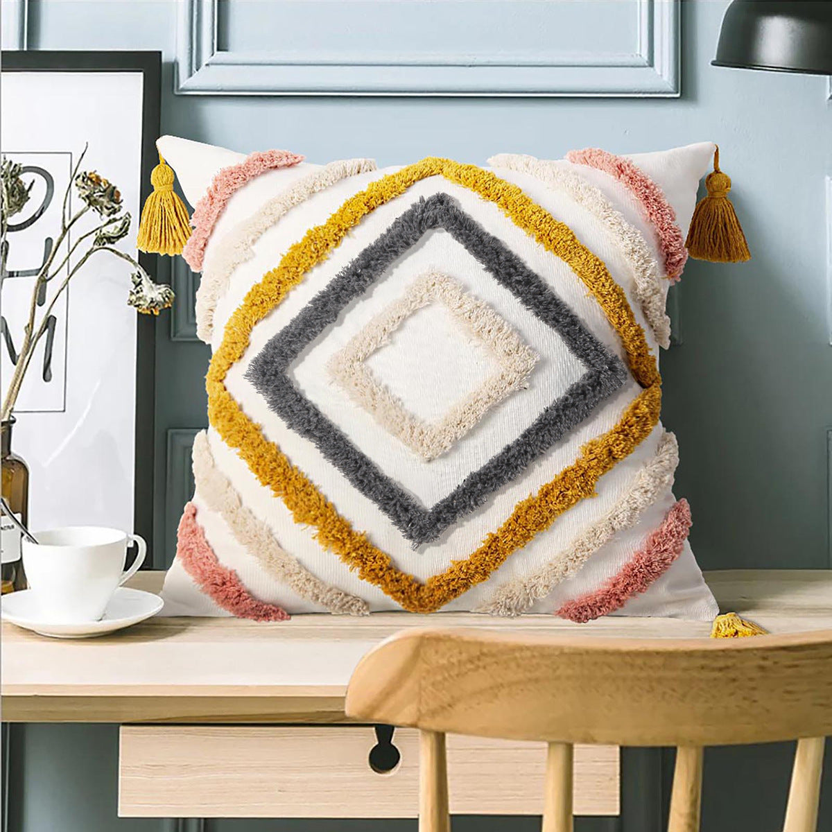 Moroccan Style Cotton Cushion Cover