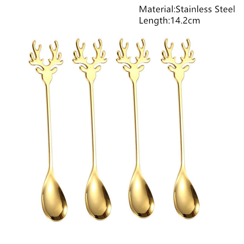 Christmas Spoons Tableware Decorations
