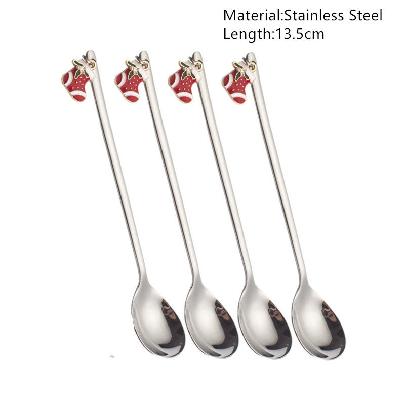Christmas Spoons Tableware Decorations