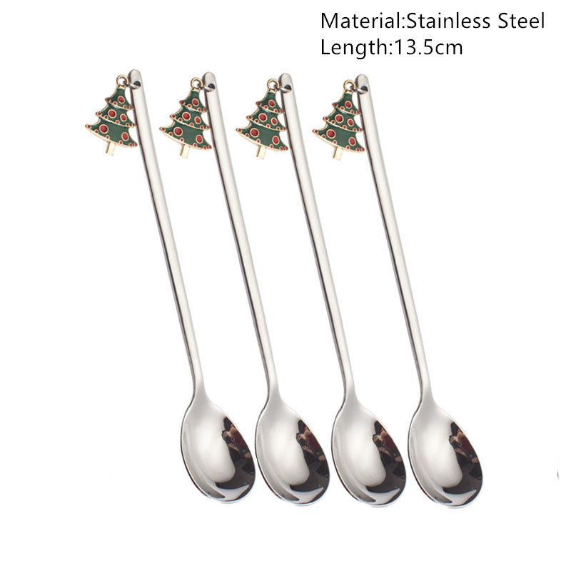 Christmas Spoons Tableware Decorations