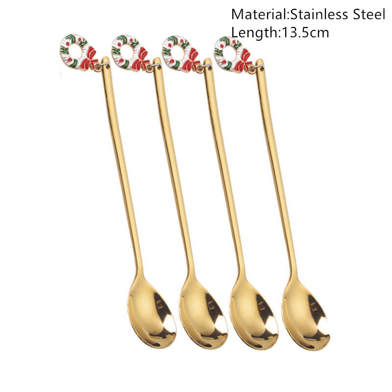 Christmas Spoons Tableware Decorations