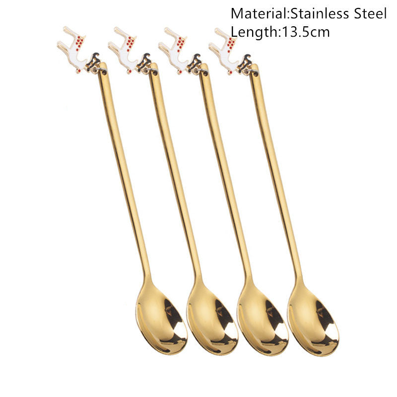 Christmas Spoons Tableware Decorations