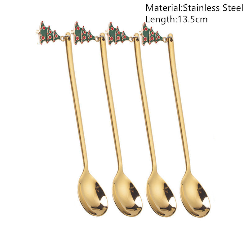 Christmas Spoons Tableware Decorations