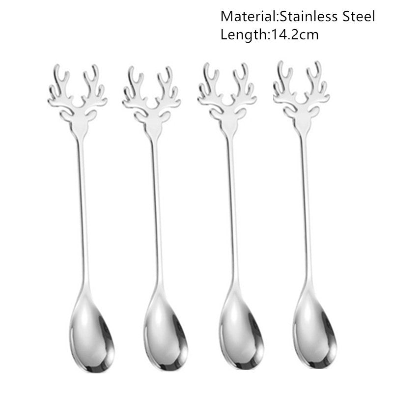 Christmas Spoons Tableware Decorations
