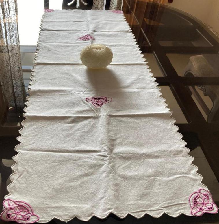 Table Runner with Embroidery