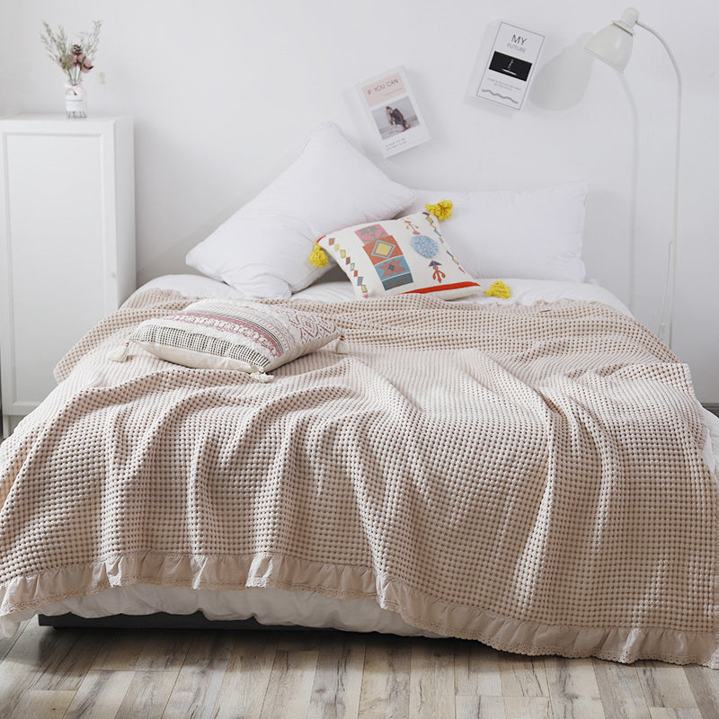 Cotton Waffle Leisure Blanket