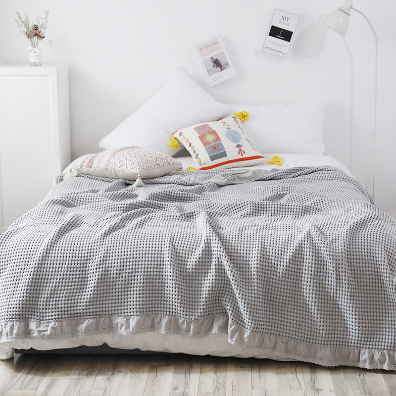 Cotton Waffle Leisure Blanket