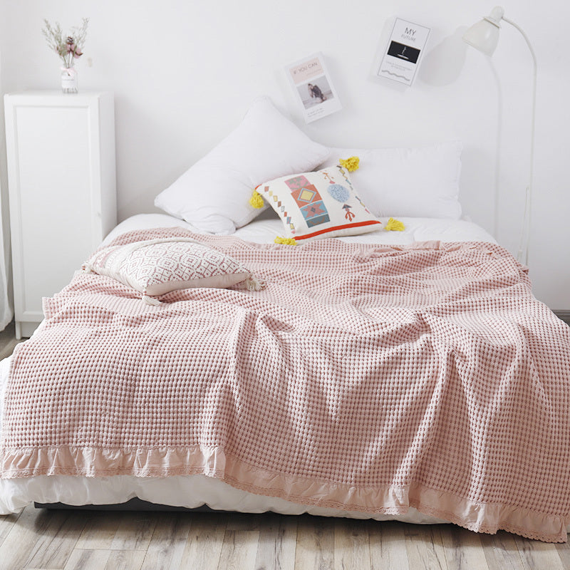 Cotton Waffle Leisure Blanket