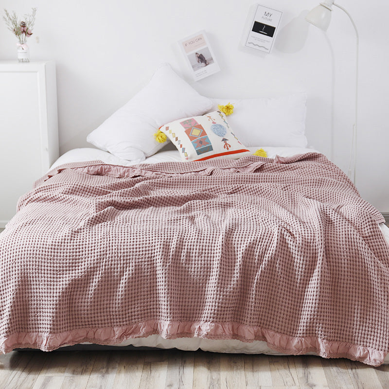 Cotton Waffle Leisure Blanket