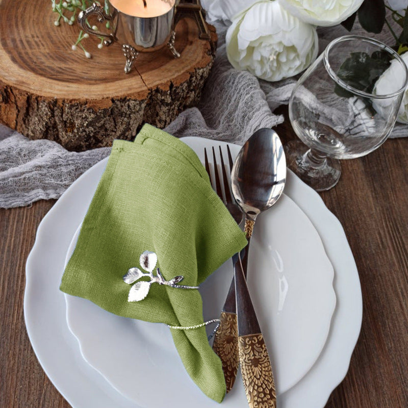 Napkins Nordic Pastoral Style Cotton And Linen Fabric