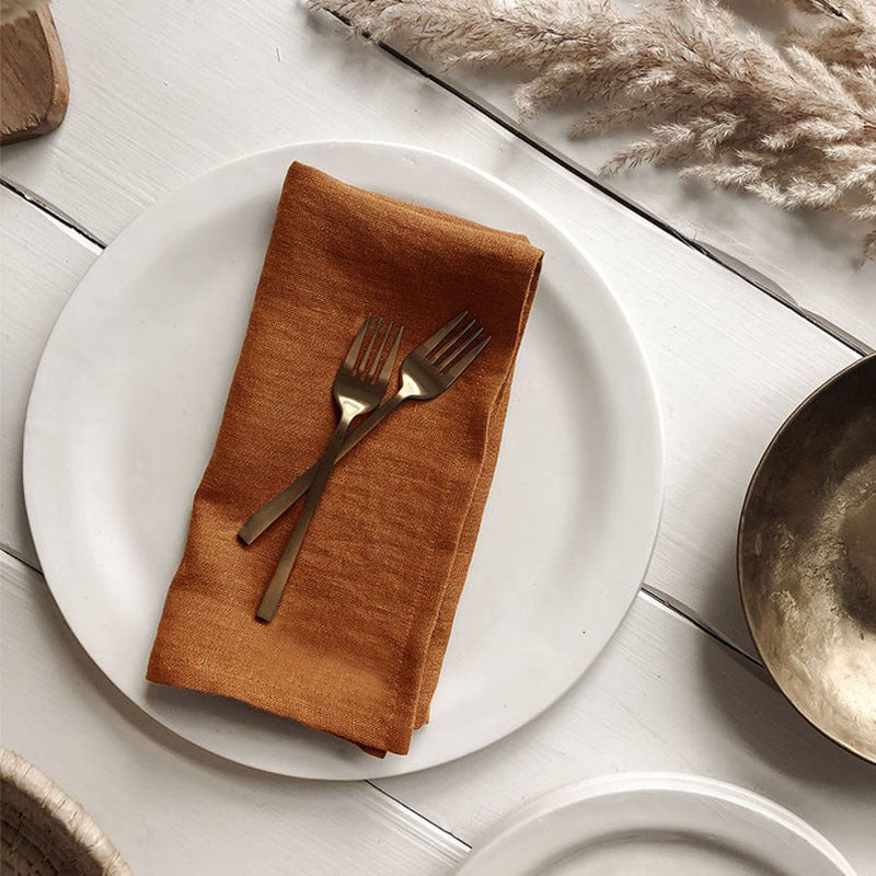 Napkins Nordic Pastoral Style Cotton And Linen Fabric