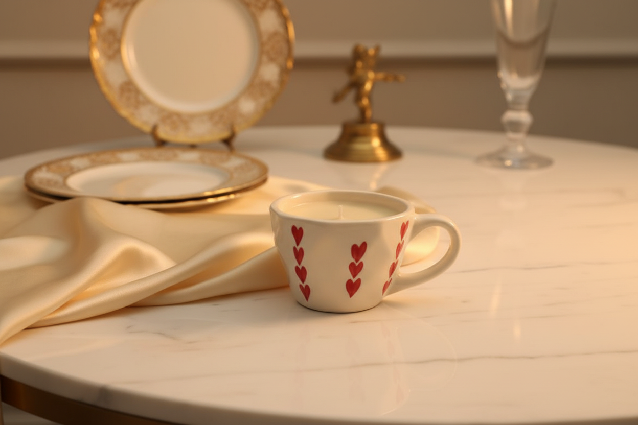 Organic Candle in Ceramic cups
