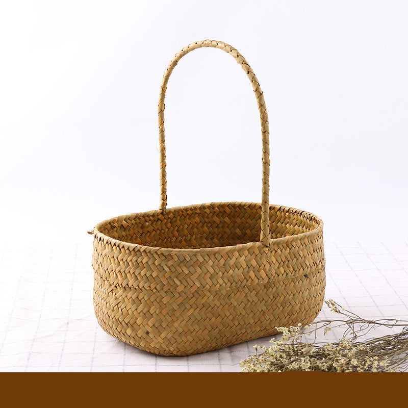 Seaweed Wicker Basket