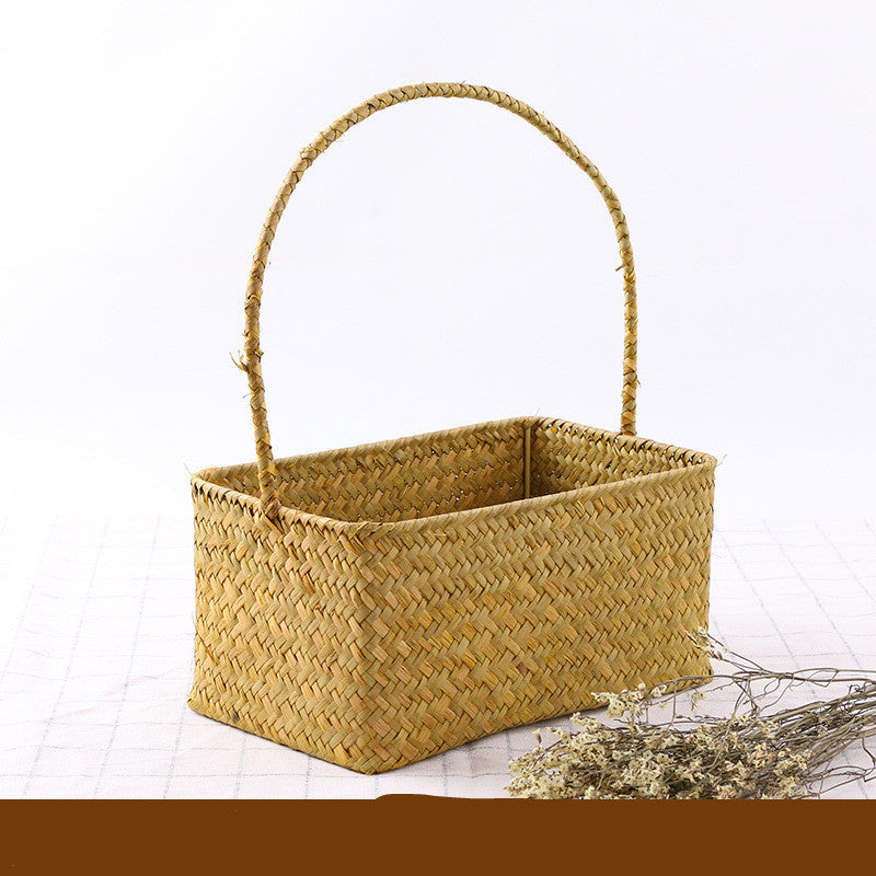 Seaweed Wicker Basket