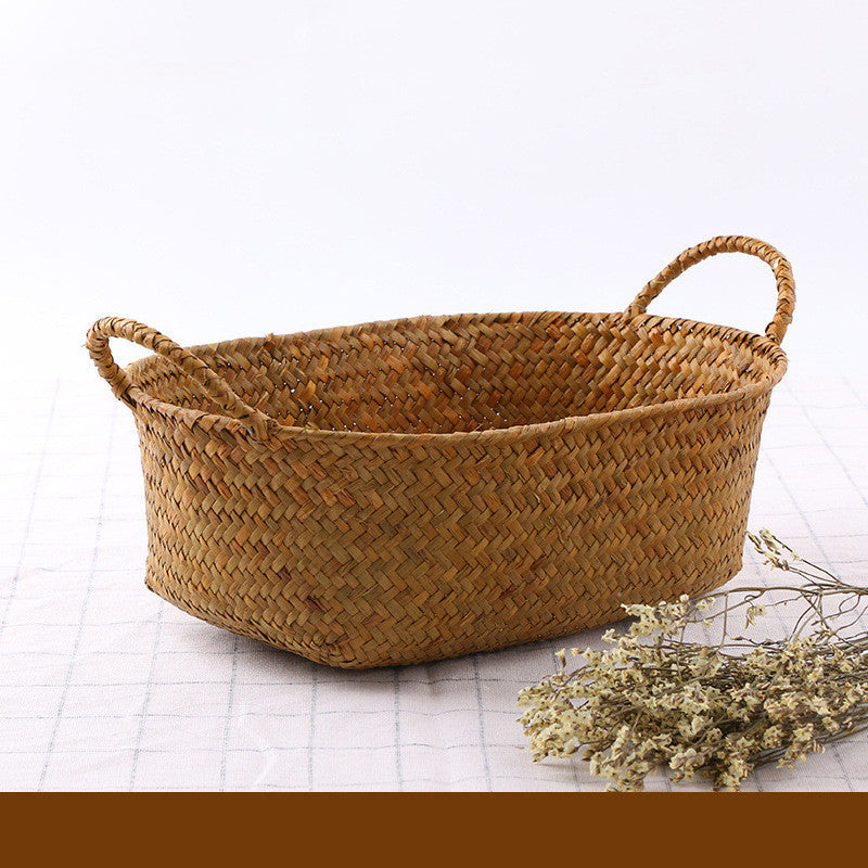 Seaweed Wicker Basket