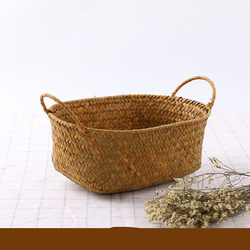 Seaweed Wicker Basket