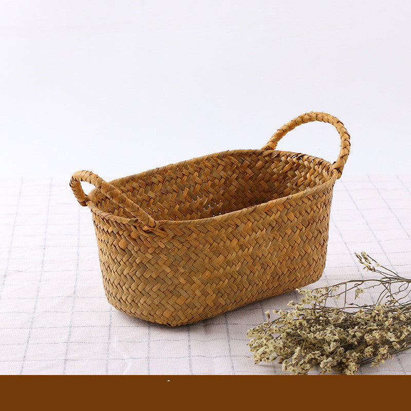 Seaweed Wicker Basket