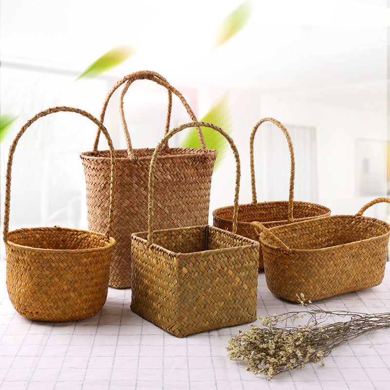 Seaweed Wicker Basket