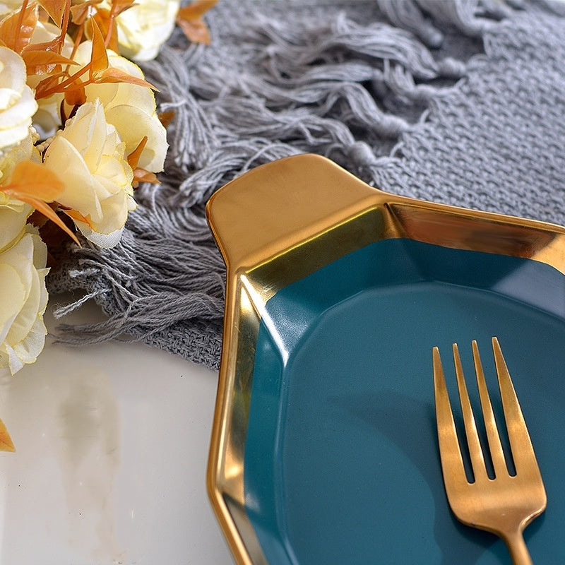 Diamond Shaped Ceramic Salad Bowls