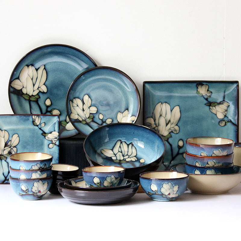 Bowls and Plates Underglaze Hand-painted