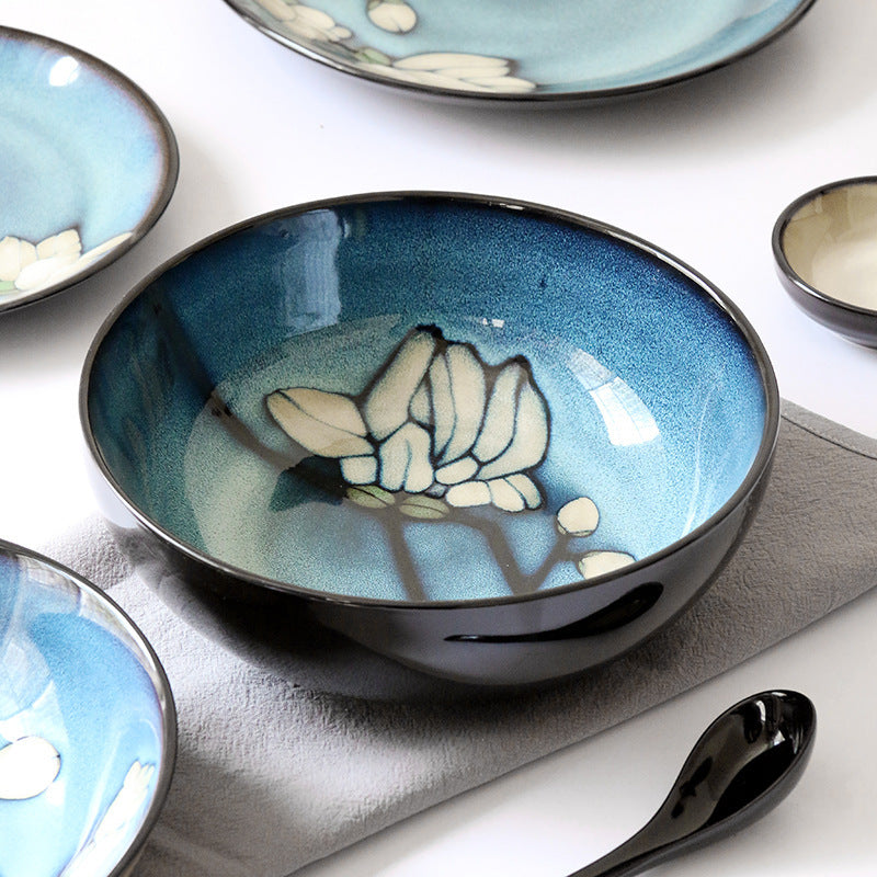 Bowls and Plates Underglaze Hand-painted