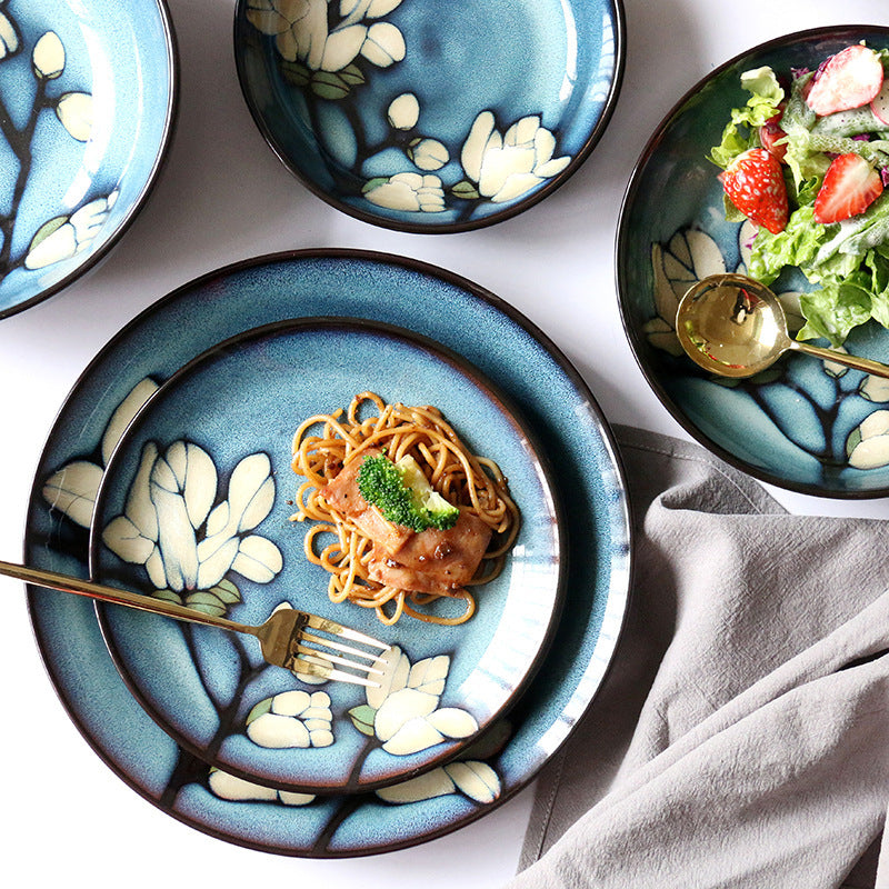 Bowls and Plates Underglaze Hand-painted