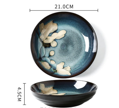 Bowls and Plates Underglaze Hand-painted