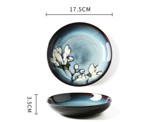 Bowls and Plates Underglaze Hand-painted