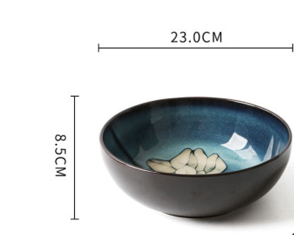 Bowls and Plates Underglaze Hand-painted