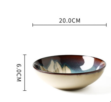 Bowls and Plates Underglaze Hand-painted