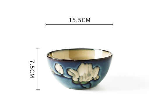 Bowls and Plates Underglaze Hand-painted