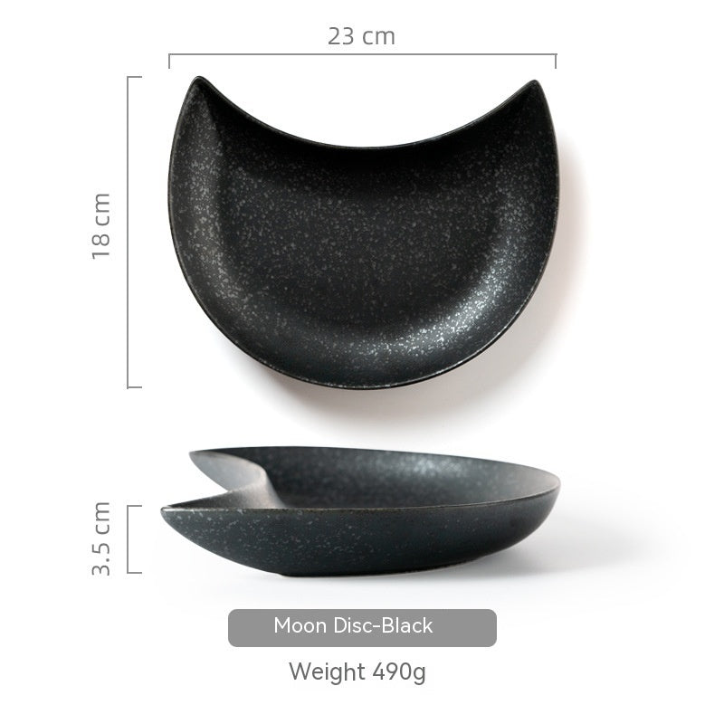 Household Ceramic Moon Platter