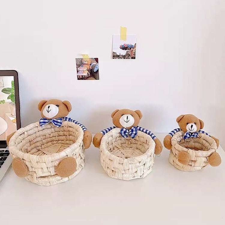 Straw Storage Basket