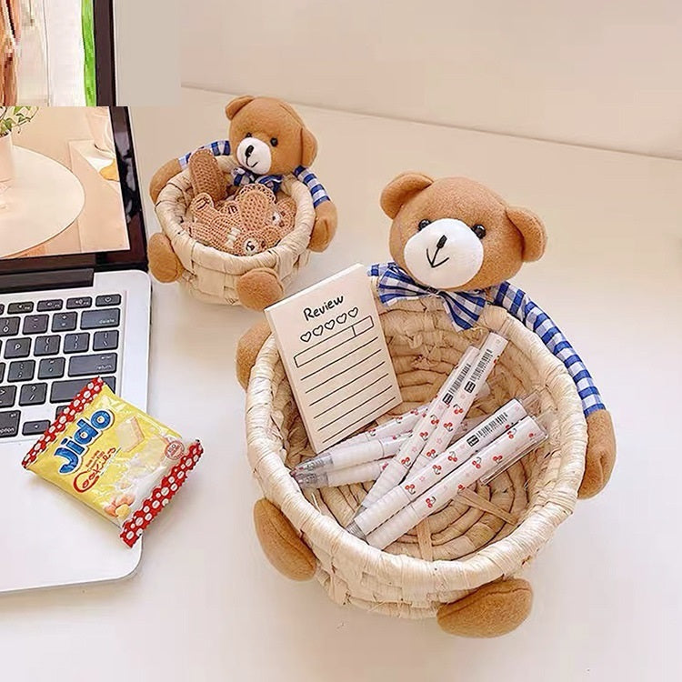 Straw Storage Basket