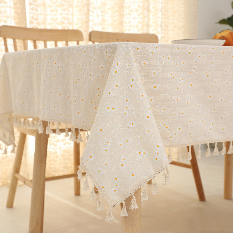 Table cloth Daisy Beige