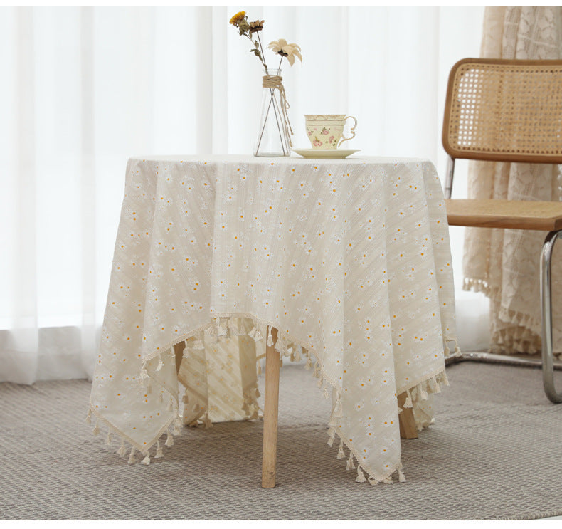 Table cloth Daisy Beige