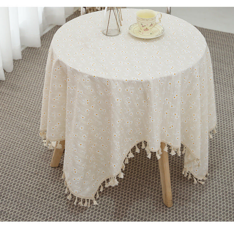 Table cloth Daisy Beige